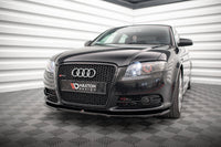 Maxton Design spoiler pod přední nárazník pro Audi A4 B7, černý lesklý plast ABS, S-Line