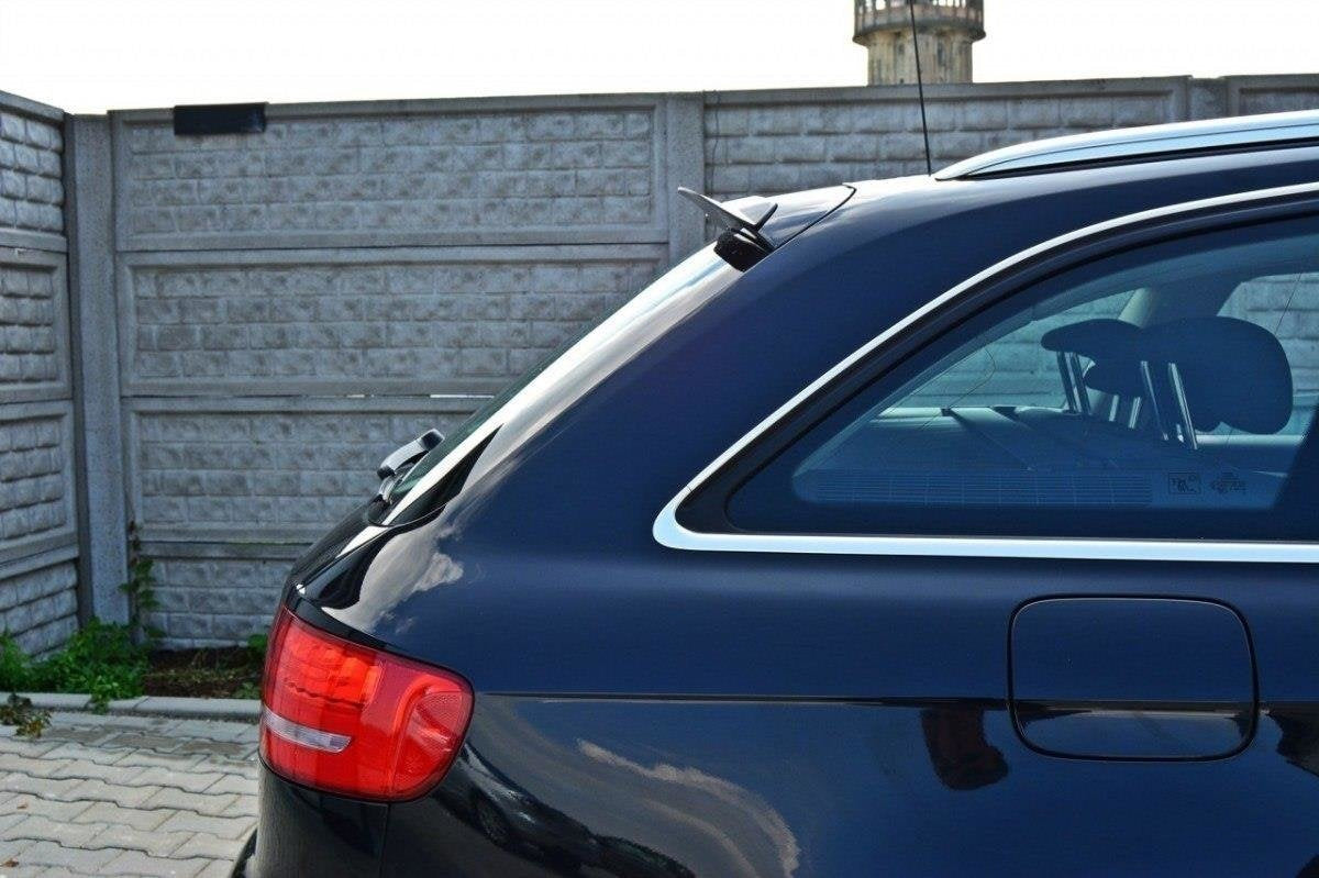 Maxton Design prodloužení spoileru pro Audi A4 B8, černý lesklý plast ABS, avant