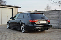 Maxton Design prodloužení spoileru pro Audi A4 B8, černý lesklý plast ABS, avant
