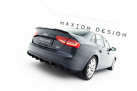 Maxton Design prodloužení spoileru pro Audi A4 B8, černý lesklý plast ABS