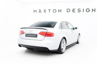 Maxton Design boční difuzory pod zadní nárazník pro Audi A4 B8, černý lesklý plast ABS