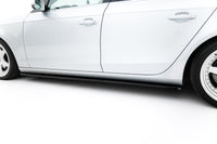 Maxton Design difuzory pod boční prahy pro Audi A4 B8 Facelift, černý lesklý plast ABS