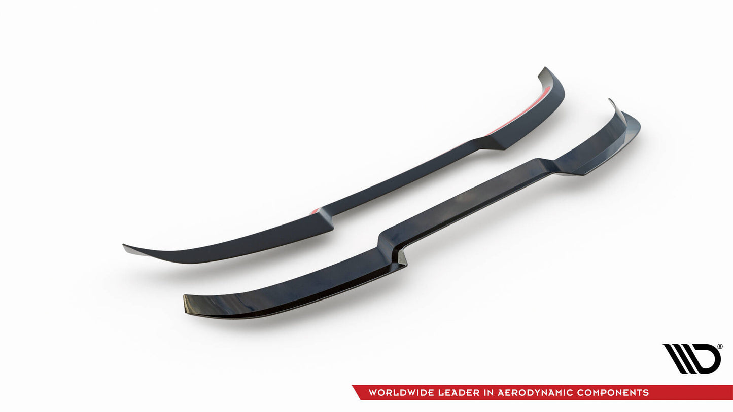 Maxton Design prodloužení spoileru pro Audi A4 B8 Competition Facelift, černý lesklý plast ABS, Avant