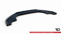 Maxton Design spoiler pod přední nárazník ver.2 pro Audi A4 B8 Competition Facelift, černý lesklý plast ABS, Avant