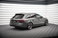 Maxton Design prodloužení spoileru pro Audi A4/S4 B8 FL, černý lesklý plast ABS, Avant S-Line
