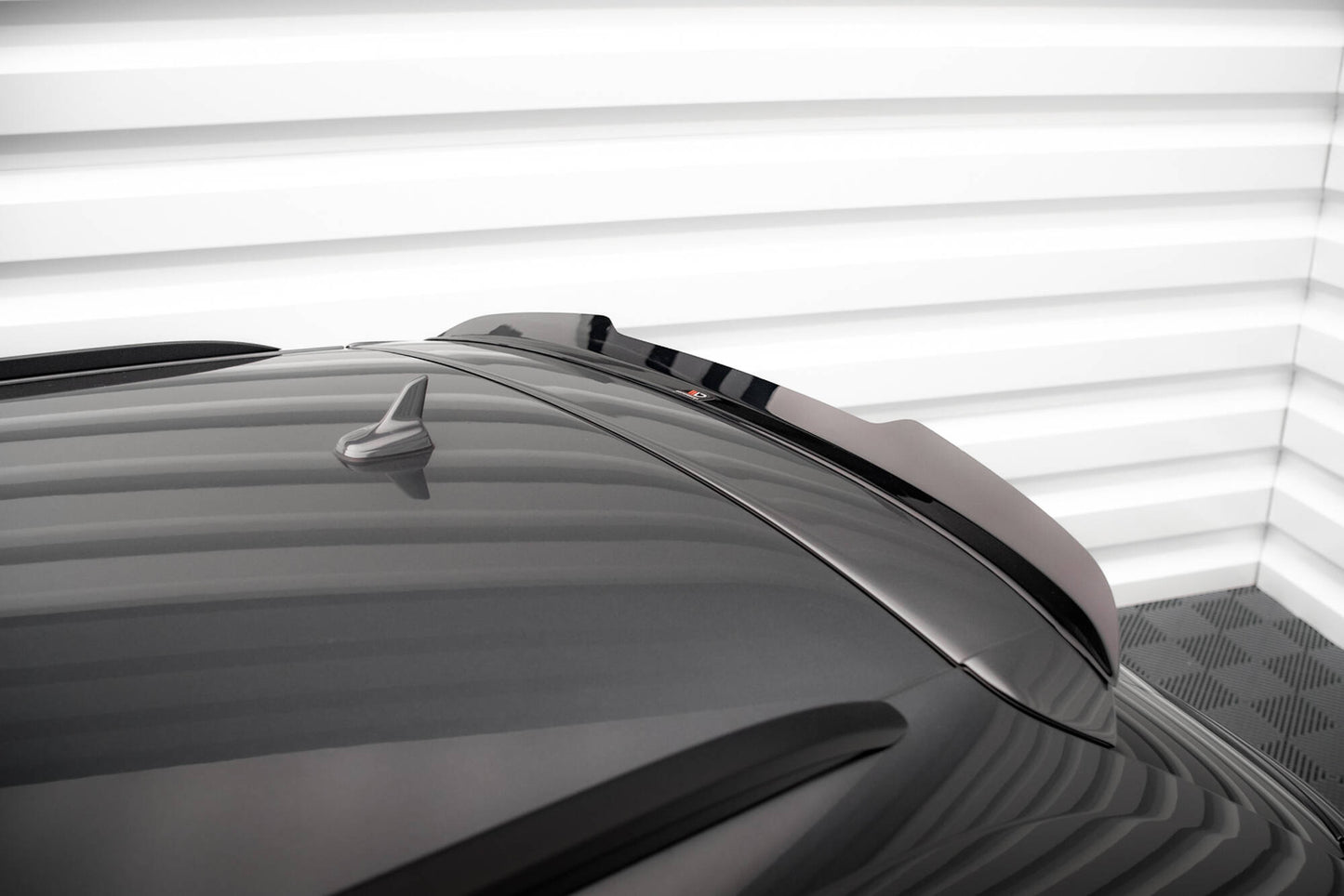 Maxton Design prodloužení spoileru pro Audi A4/S4 B8 FL, černý lesklý plast ABS, Avant S-Line