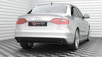 Maxton Design středový spoiler pod zadní nárazník pro Audi A4 B8 FL, černý lesklý plast ABS, Sedan/Avant S-Line