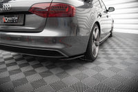 Maxton Design boční difuzory pod zadní nárazník ver.2 pro Audi A4 B8 FL, černý lesklý plast ABS, S-Line Avant