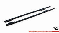 Maxton Design difuzory pod boční prahy ver.2 pro Audi A4 B8, B8 FL, černý lesklý plast ABS, Sedan/Avant