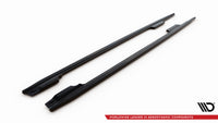 Maxton Design difuzory pod boční prahy ver.2 pro Audi A4 B8, B8 FL, černý lesklý plast ABS, Sedan/Avant