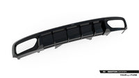 Maxton Design vložka zadního nárazníku pro Audi A4 B9, černý lesklý plast ABS, Avant / Sedan, vč. S-Line