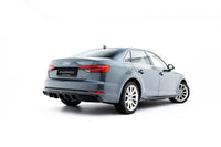 Maxton Design vložka zadního nárazníku ver.2 pro Audi A4 B9, černý lesklý plast ABS, S-Line Sedan, S-Line Avant
