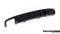 Maxton Design vložka zadního nárazníku ver.2 pro Audi A4 B9, černý lesklý plast ABS, S-Line Sedan, S-Line Avant