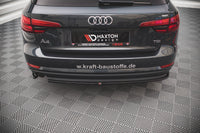 Maxton Design boční difuzory pod zadní nárazník pro Audi A4 B9, černý lesklý plast ABS