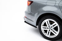 Maxton Design boční difuzory pod zadní nárazník pro Audi A4 B9, černý lesklý plast ABS, Avant / Sedan, vč. S-Line