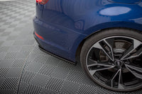 Maxton Design boční difuzory pod zadní nárazník pro Audi A4 B9 Competition, černý lesklý plast ABS