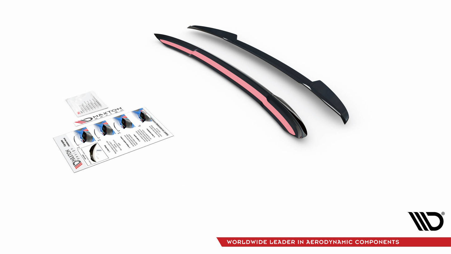 Maxton Design prodloužení spoileru ver.2 pro Audi A4/S4 B9, černý lesklý plast ABS, Avant S-Line