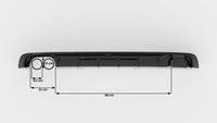 Maxton Design vložka zadního nárazníku pro Audi A4 B9, černý lesklý plast ABS, S-Line Sedan / S-Line Avant, verze s dvojitou koncovkou na jedné straně