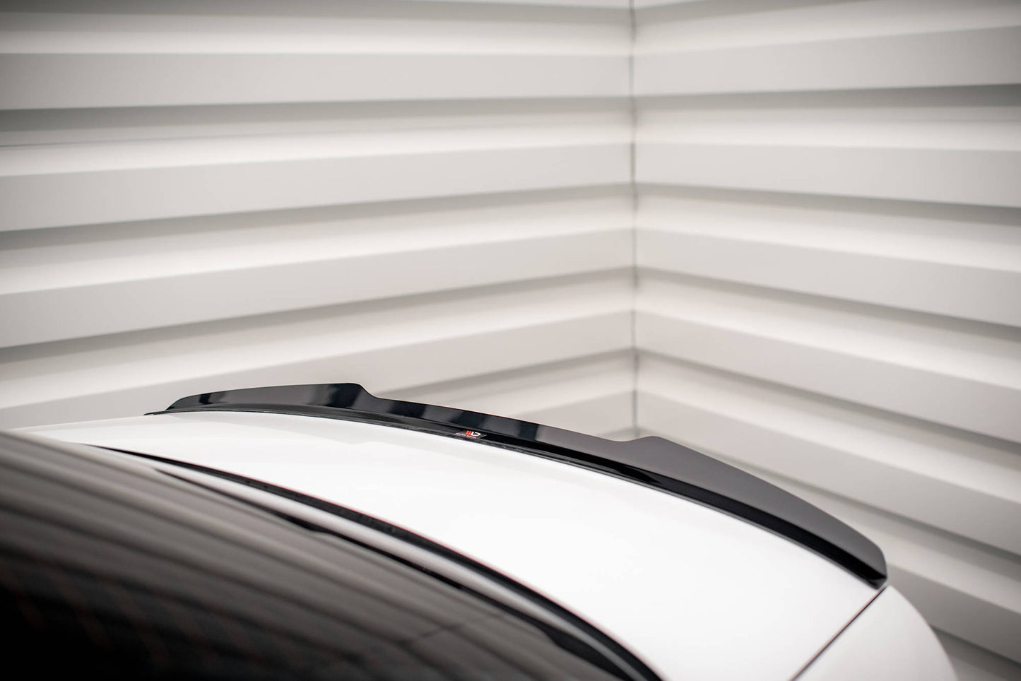 Maxton Design prodloužení spoileru pro Audi A4 B9 FL, černý lesklý plast ABS
