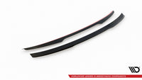Maxton Design prodloužení spoileru pro Audi A4 B9 FL, černý lesklý plast ABS
