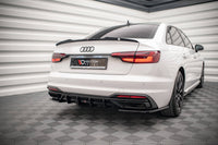 Maxton Design vložka zadního nárazníku pro Audi A4 B9 FL, černý lesklý plast ABS