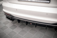 Maxton Design vložka zadního nárazníku pro Audi A4 B9 FL, černý lesklý plast ABS