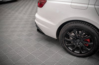 Maxton Design boční difuzory pod zadní nárazník pro Audi A4 B9 FL, černý lesklý plast ABS