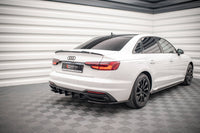 Maxton Design boční difuzory pod zadní nárazník pro Audi A4 B9 FL, černý lesklý plast ABS