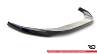Maxton Design spoiler pod přední nárazník ver.2 pro Audi A4 B9 FL, černý lesklý plast ABS, S-Line