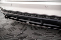 Maxton Design středový spoiler pod zadní nárazník s žebrováním pro Audi A4 B9 FL, černý lesklý plast ABS, S-Line