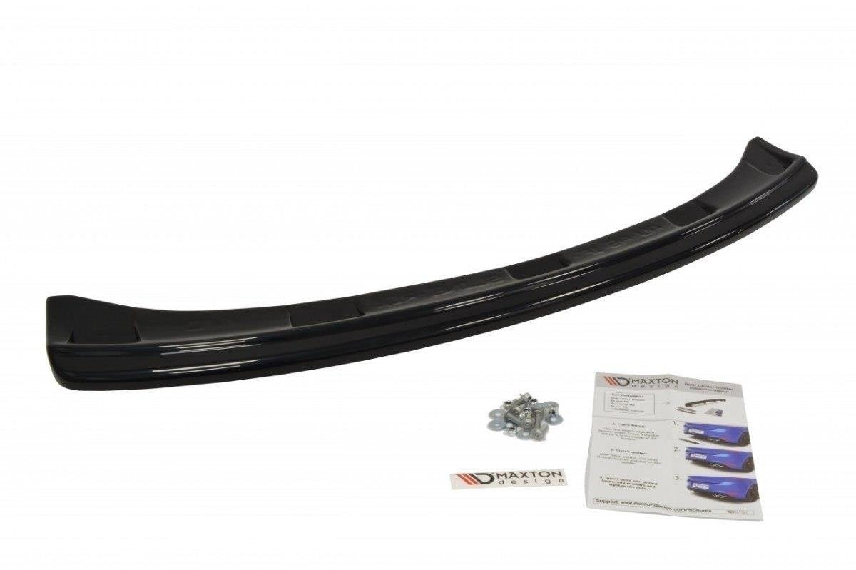 Maxton Design středový spoiler zadního nárazníku bez žebrování pro Audi A5 8T, černý lesklý plast ABS