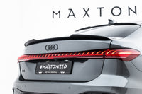 Maxton Design prodloužení spoileru pro Audi A5 B10, černý lesklý plast ABS, Sedan S-Line