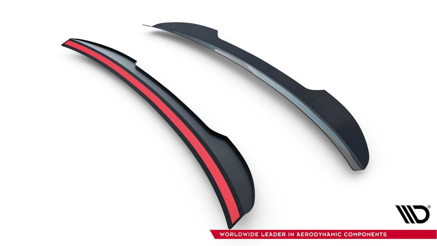 Maxton Design prodloužení spoileru pro Audi A5, S5 8T, černý lesklý plast ABS, Coupe