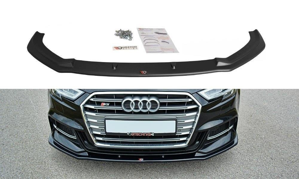 Maxton Design spoiler pod přední nárazník ver.1 pro Audi A3, S3 8V FL, plast ABS bez povrchové úpravy