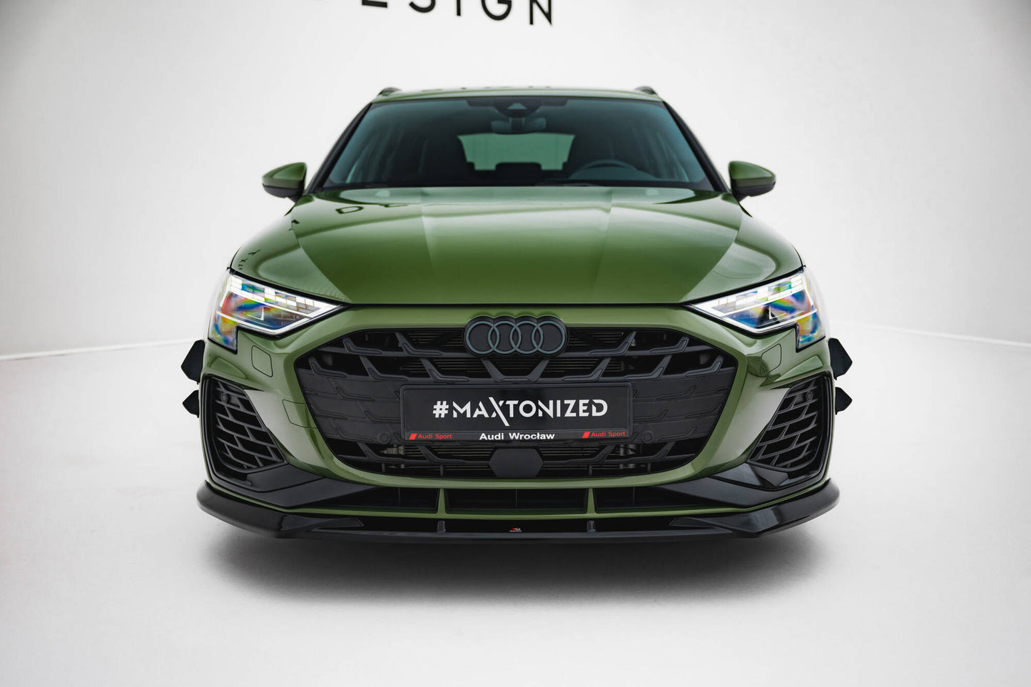 Maxton Design přítlačná křidélka předního nárazníku pro Audi A3 8Y Facelift, S-Line / S-Line Sedan