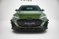 Maxton Design přítlačná křidélka předního nárazníku pro Audi A3 8Y Facelift, S-Line / S-Line Sedan