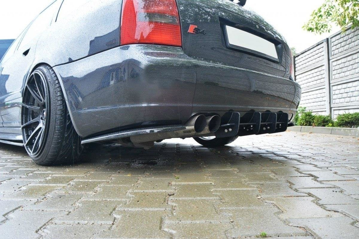 Maxton Design difuzor zadního nárazníku pro Audi S4 B5, plast ABS bez povrchové úpravy