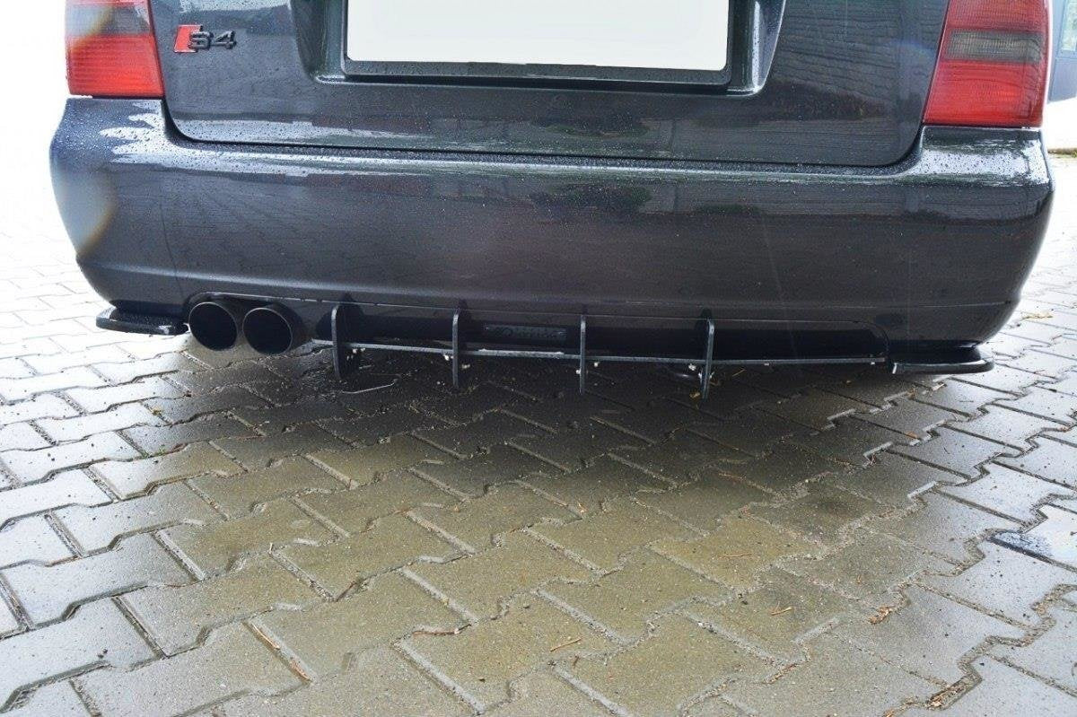 Maxton Design difuzor zadního nárazníku pro Audi S4 B5, plast ABS bez povrchové úpravy