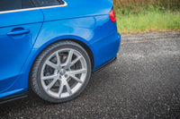 Maxton Design boční difuzory pod zadní nárazník pro Audi A4 B8, černý lesklý plast ABS, S-Line Sedan