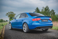 Maxton Design boční difuzory pod zadní nárazník pro Audi A4 B8, černý lesklý plast ABS, S-Line Sedan
