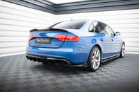 Maxton Design boční difuzory pod zadní nárazník ver.2 pro Audi S4 B8, černý lesklý plast ABS, Sedan