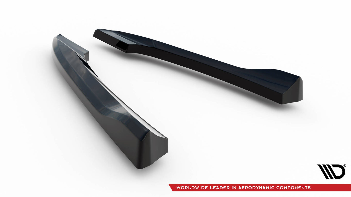 Maxton Design boční difuzory pod zadní nárazník ver.2 pro Audi A5 8T, černý lesklý plast ABS, S-line Coupe/S-line Cabrio