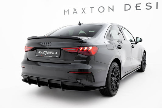Maxton Design "Street Pro" difuzor zadního nárazníku pro Audi A3 8Y, plast ABS bez povrchové úpravy, Sedan