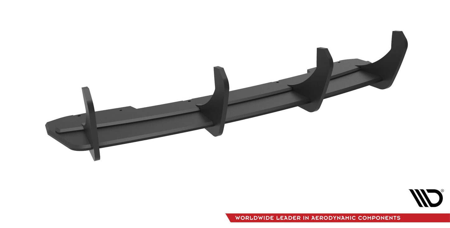 Maxton Design "Street Pro" difuzor zadního nárazníku pro Audi A4 B8 FL, plast ABS bez povrchové úpravy