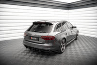 Maxton Design "Street Pro" difuzor zadního nárazníku pro Audi A4 B8 FL, plast ABS bez povrchové úpravy, S-Line
