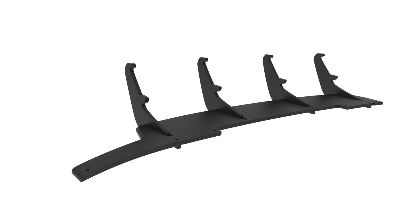 Maxton Design "Street Pro" difuzor zadního nárazníku pro Audi A4 B8 FL, plast ABS bez povrchové úpravy, S-Line