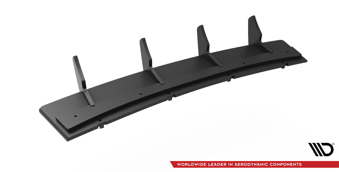 Maxton Design "Street Pro" difuzor zadního nárazníku pro Audi A4 B9 FL, plast ABS bez povrchové úpravy