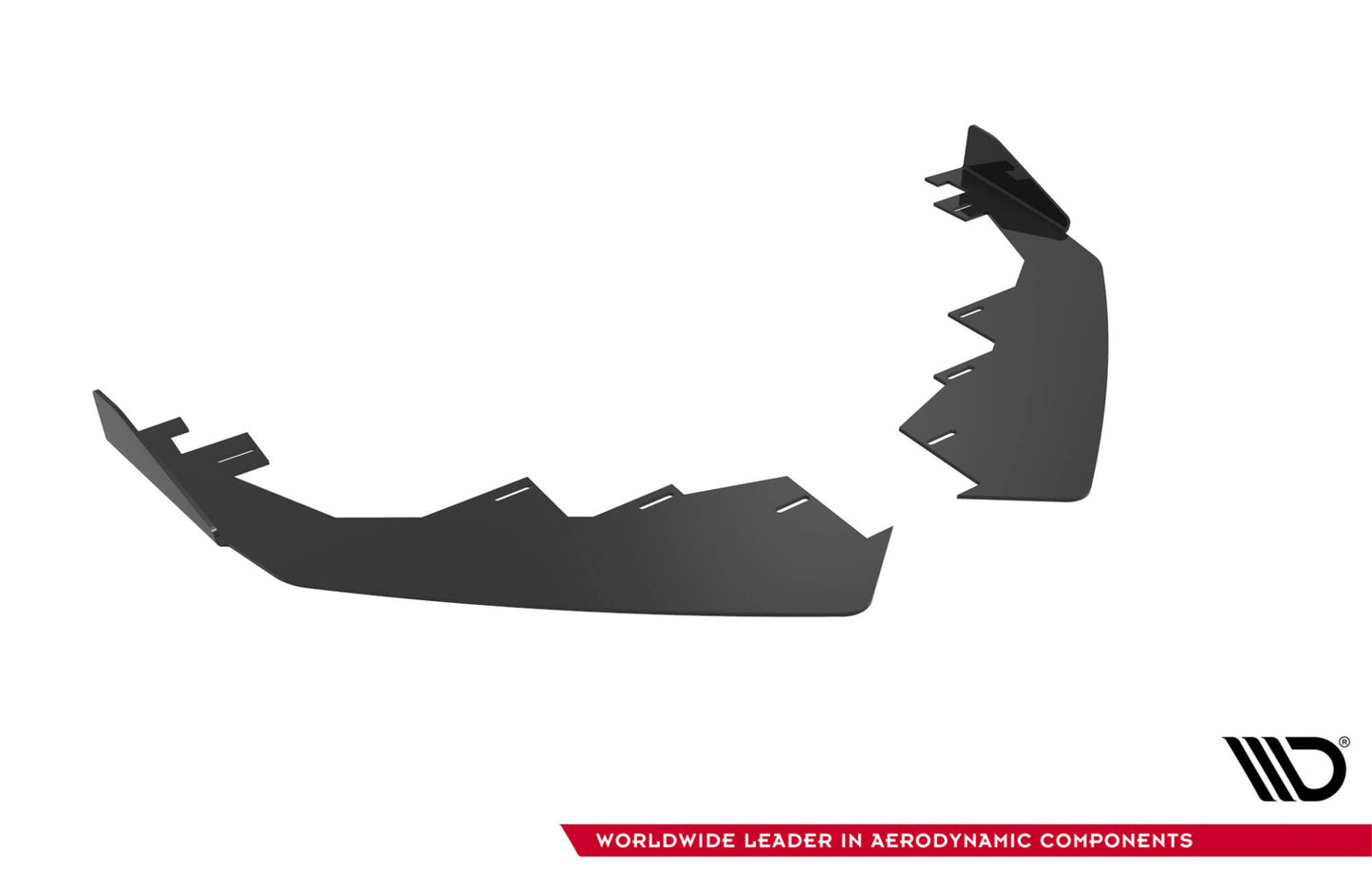 Maxton Design rohové spoilery pod přední nárazník pro Audi A5 F5 Facelift, plast ABS bez povrchové úpravy, Coupe/Sportback