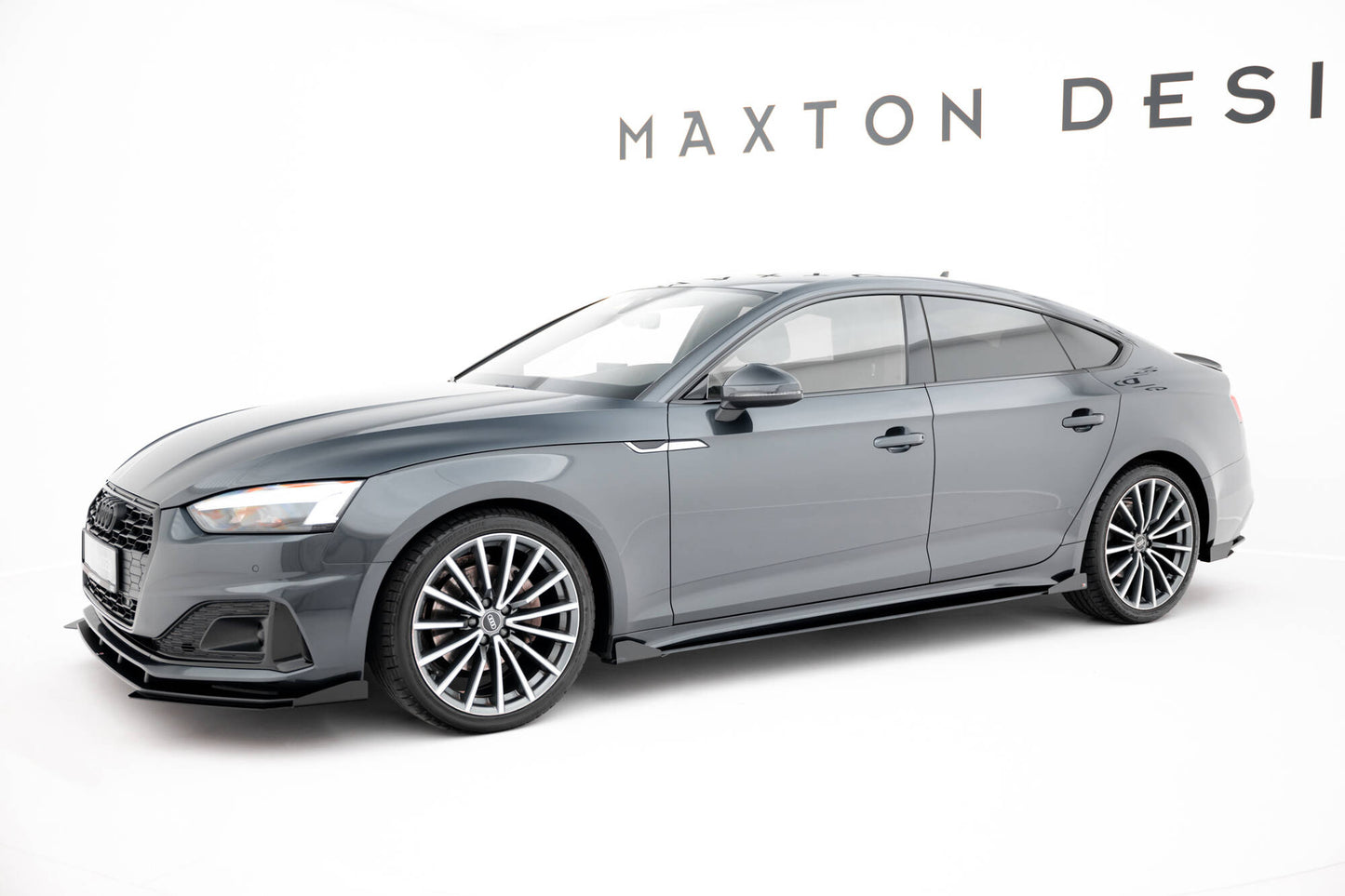 Maxton Design křidélka bočních difuzorů pro Audi A5 F5 Facelift, plast ABS bez povrchové úpravy, Sportback