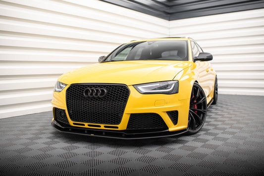 Maxton Design "Street Pro" spoiler pod přední nárazník pro Audi RS4 B8, plast ABS bez povrchové úpravy